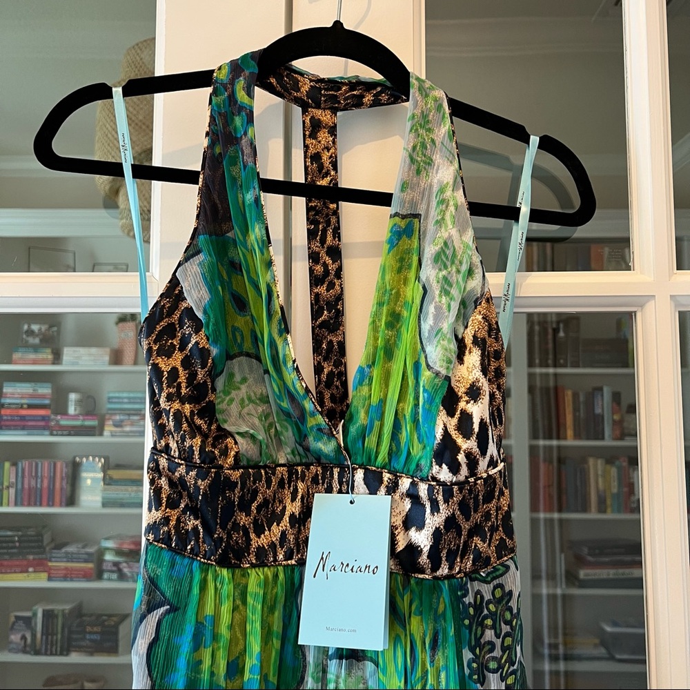 Marciano silk maxi dress xs